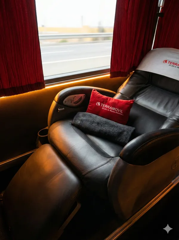 Espacio interno de un bus EcoVip