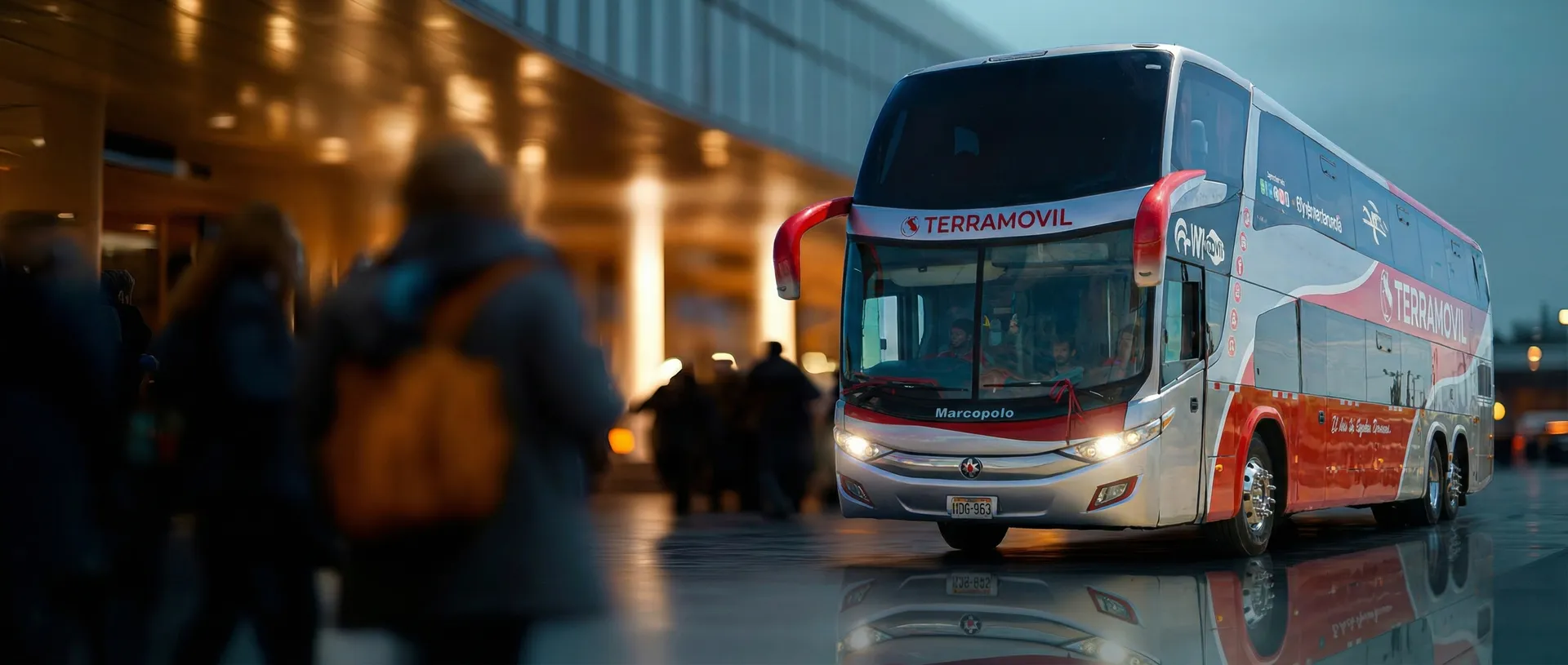 Autobús de Terramóvil en la terminal